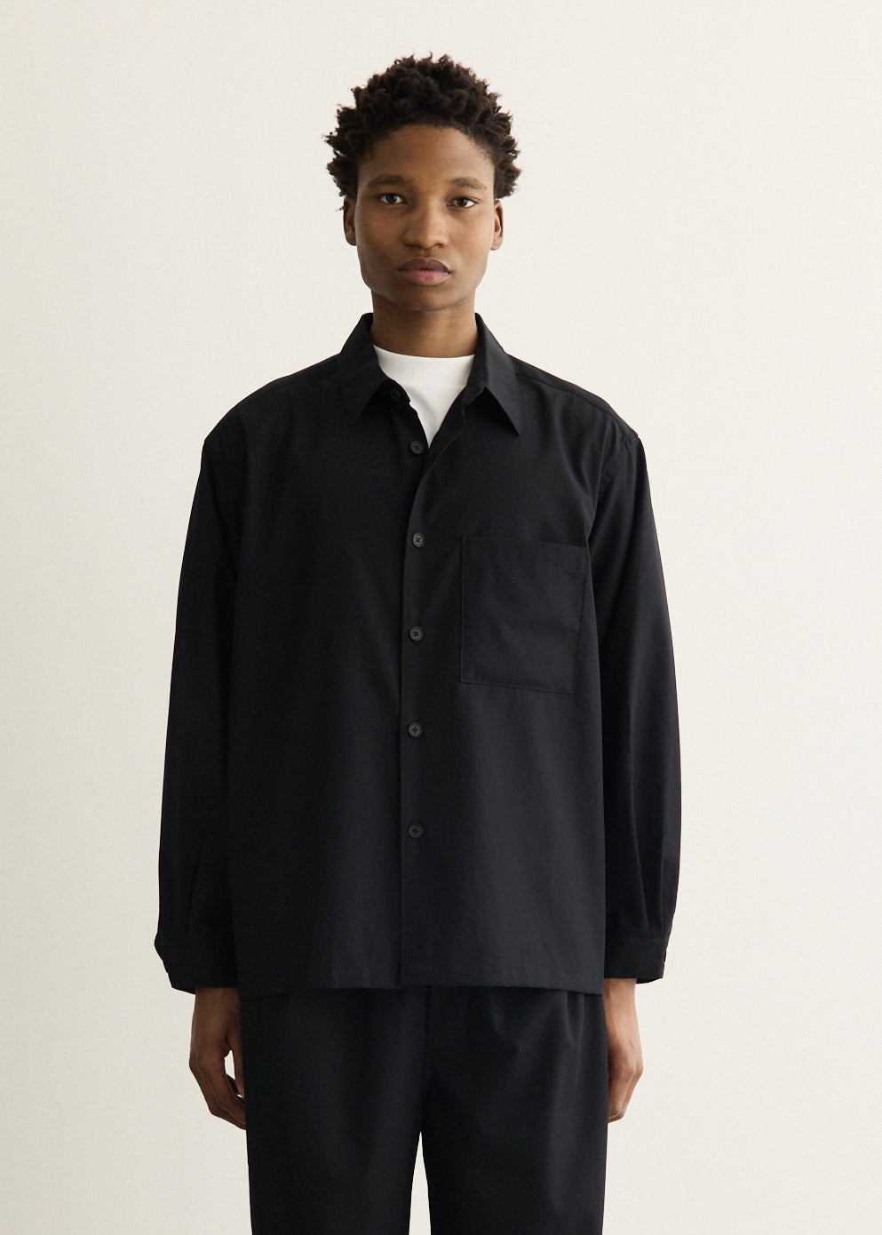 Cotton Twill Shirt Jacket