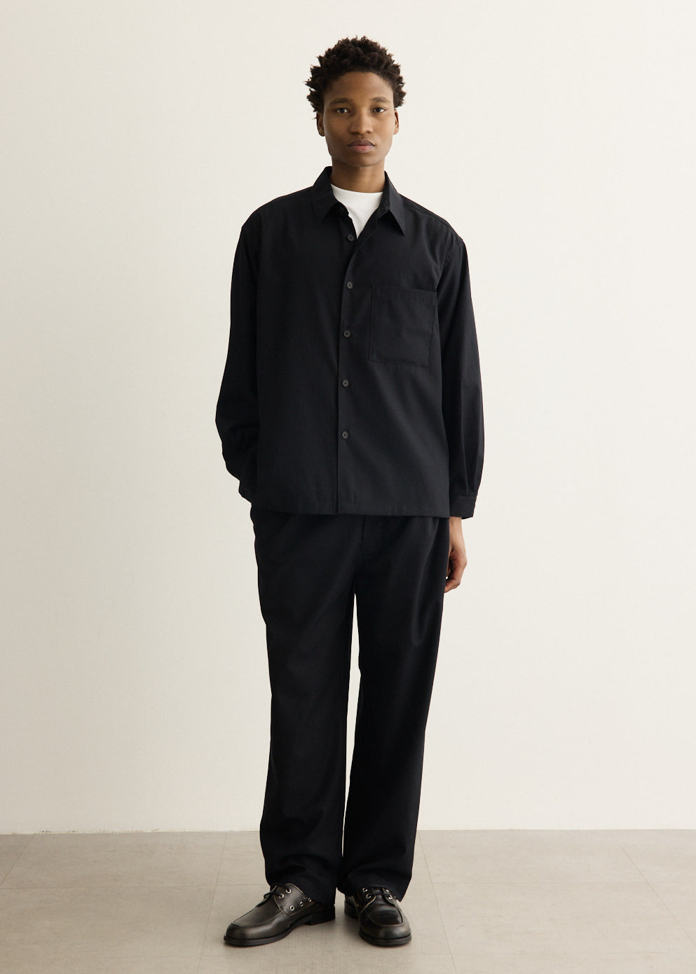 Cotton Twill Shirt Jacket