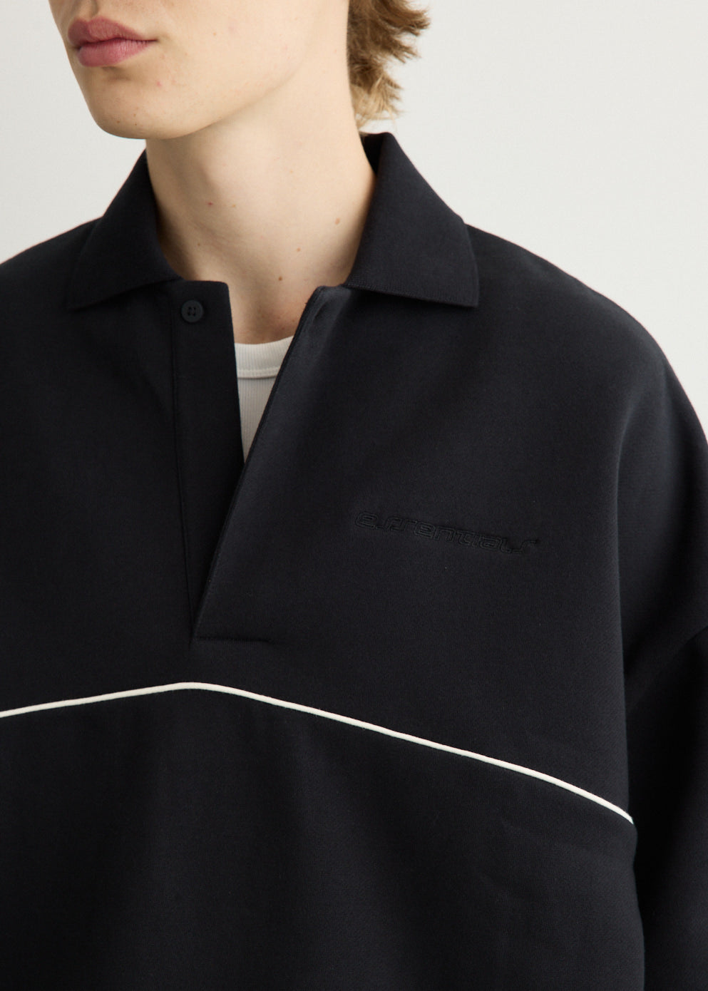 Active Trace 3/4 Sleeve Modern Polo Sweatshirt