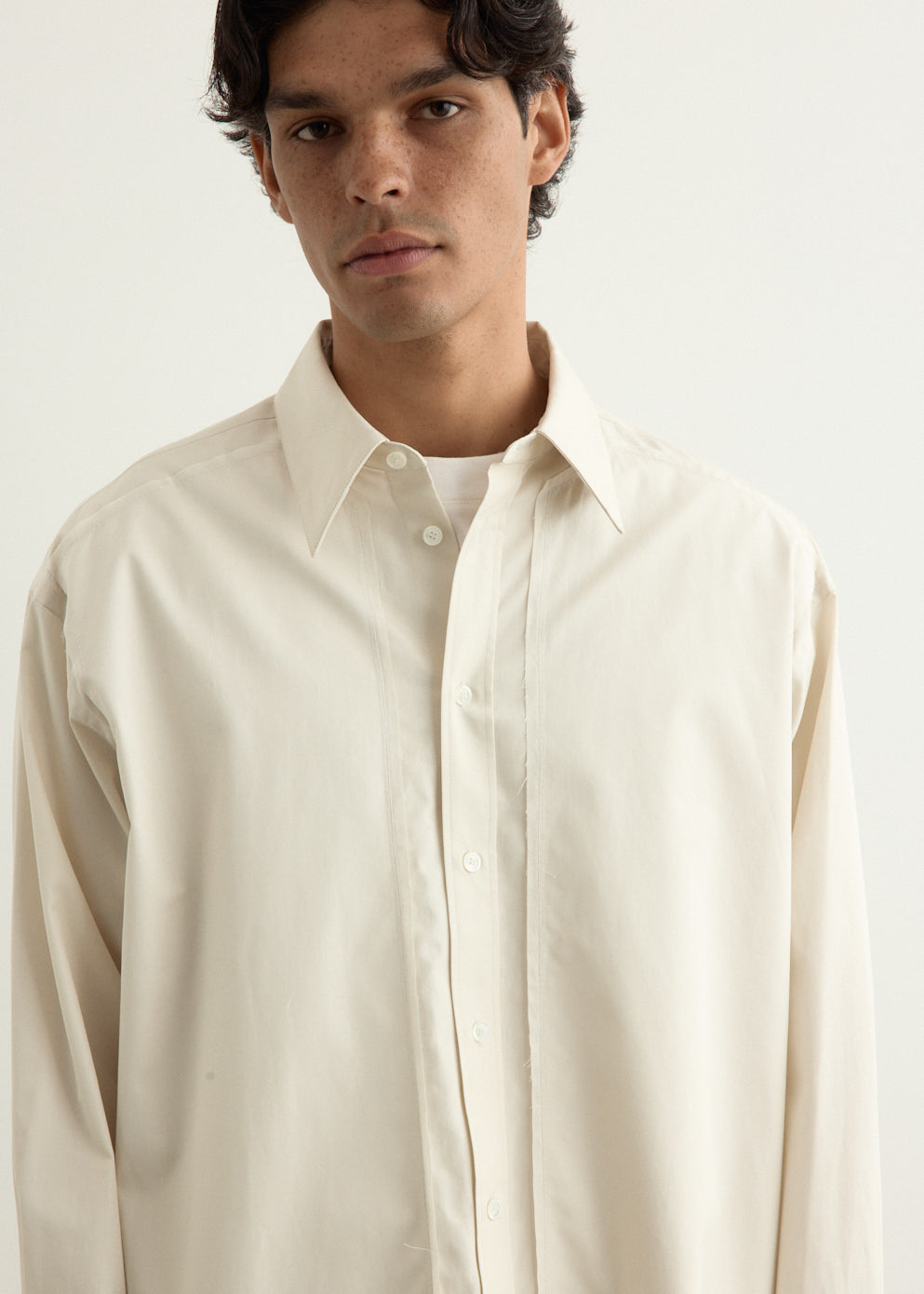 Edge Stitching Shirt