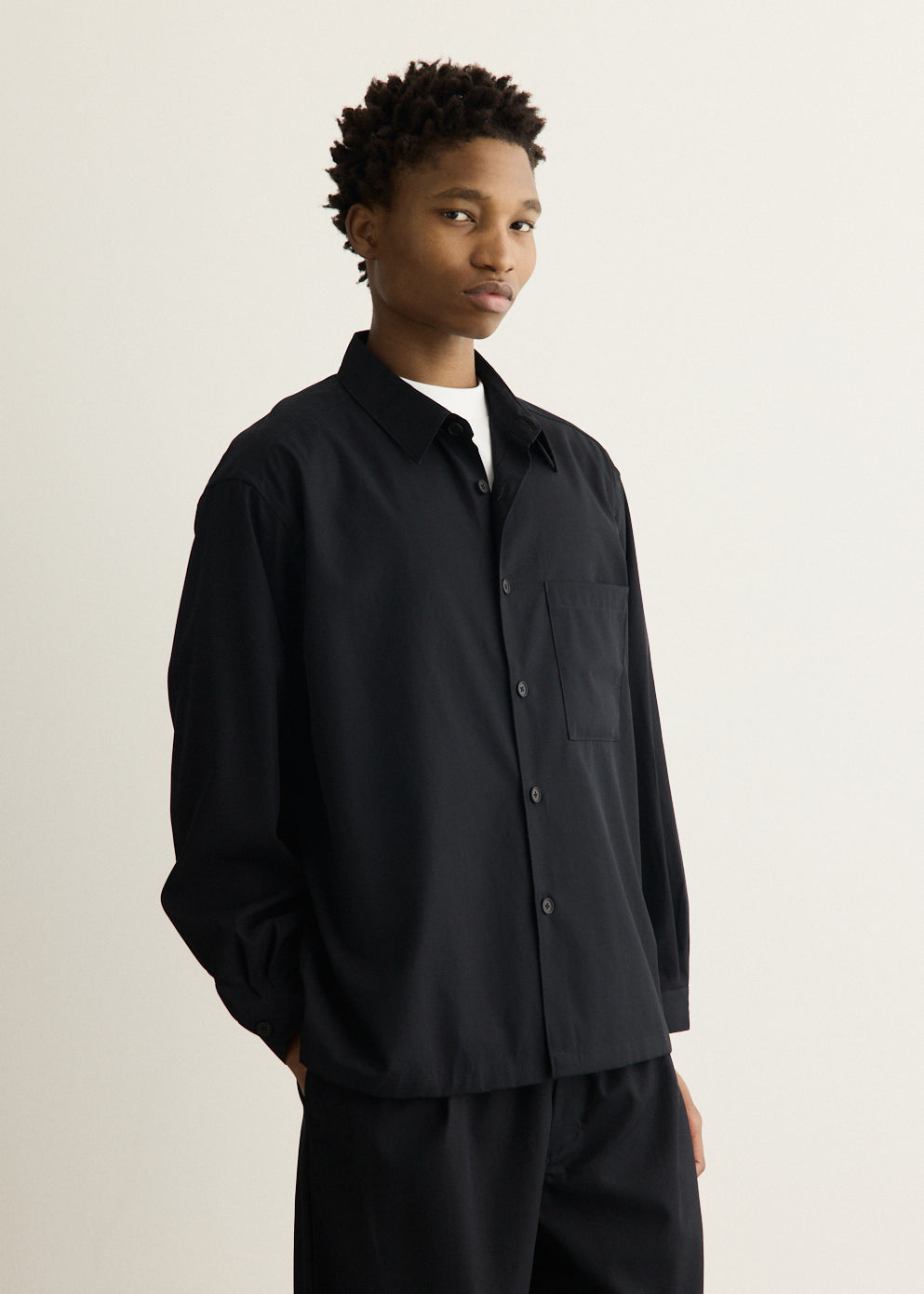 Cotton Twill Shirt Jacket