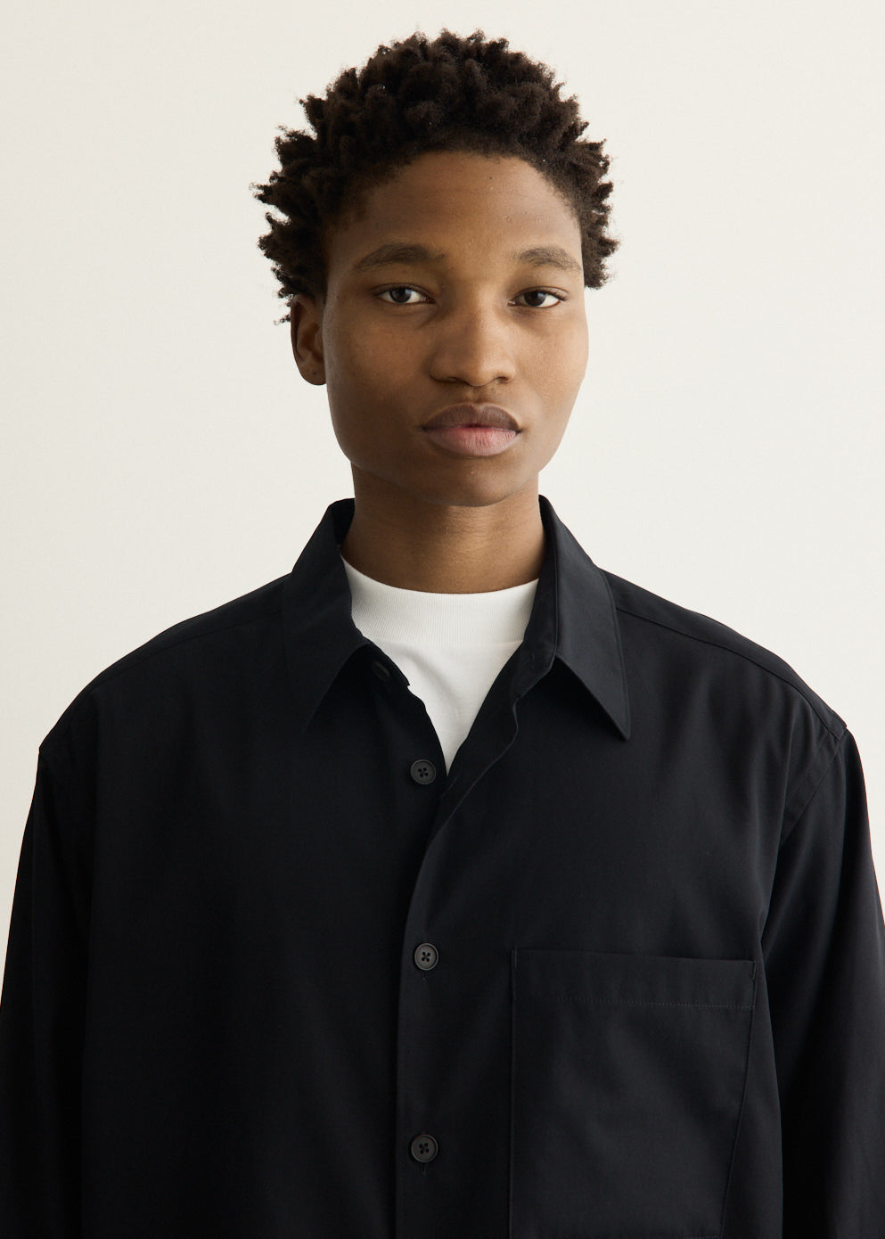 Cotton Twill Shirt Jacket