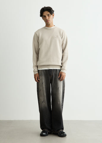 Emblem Fleece Crew Sweatshirt