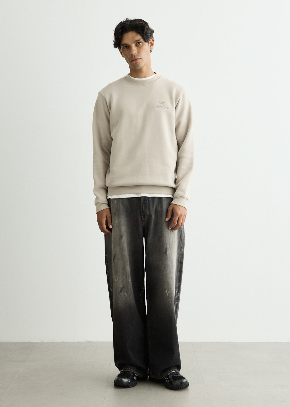Emblem Fleece Crew Sweatshirt