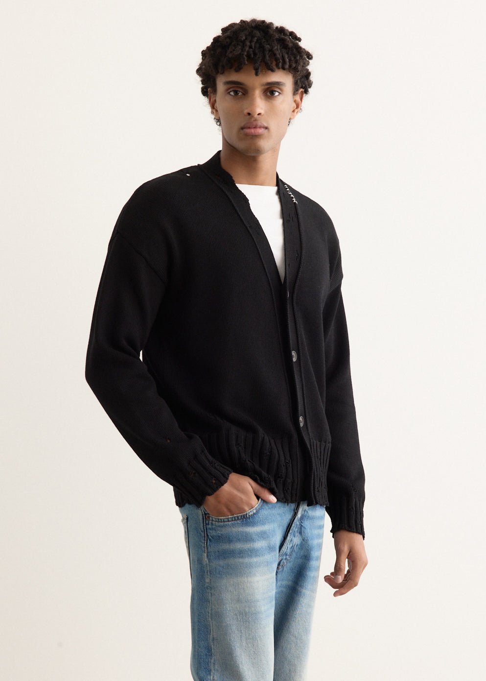 Symbol Embroidery Cardigan