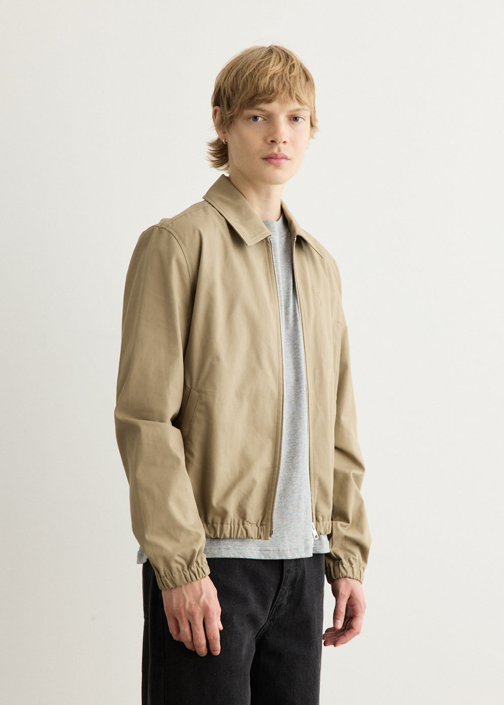 Zipped Jacket With Embossed Ami De Coeur
