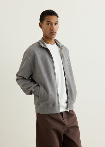 Grey Fox Head Zipped Comfort Sweatshirt
