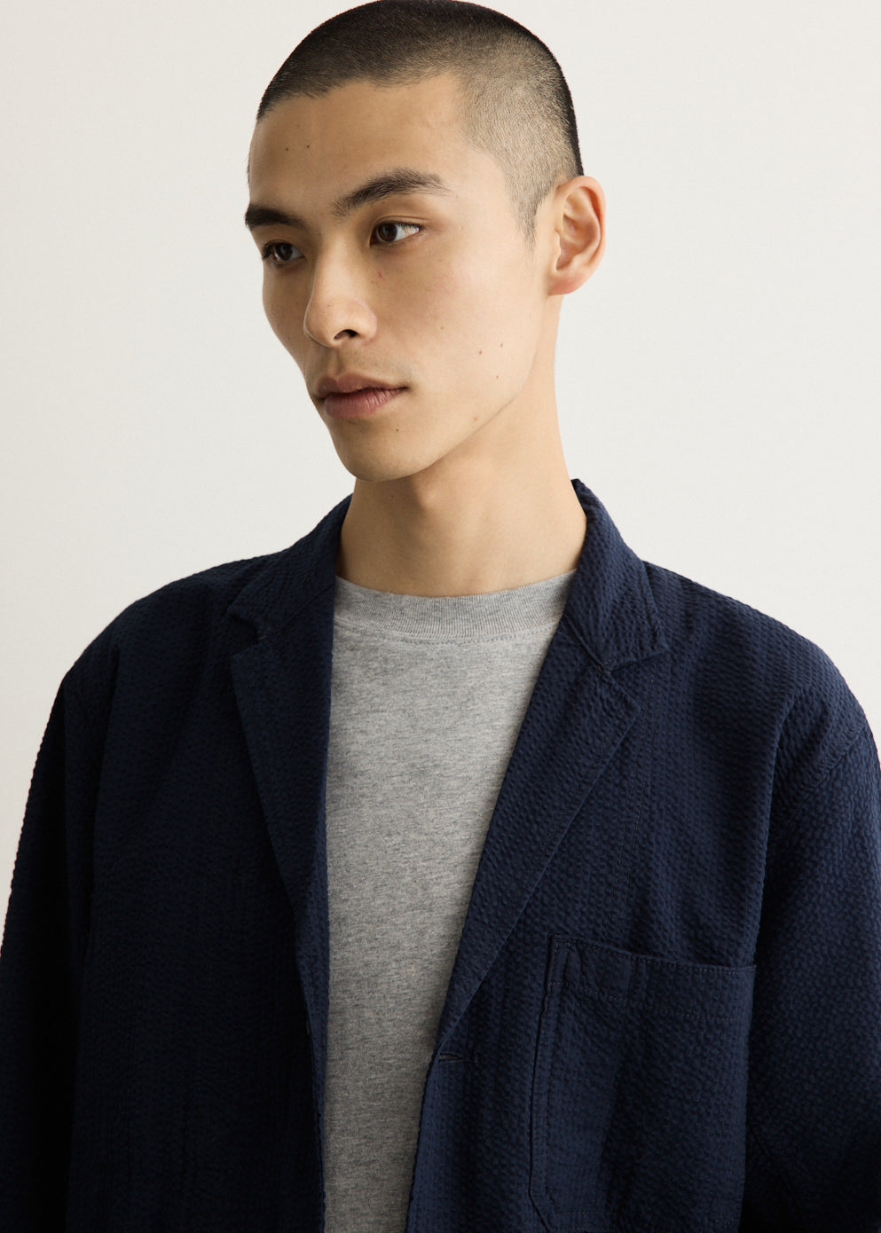 Seersucker Server Suit Jacket