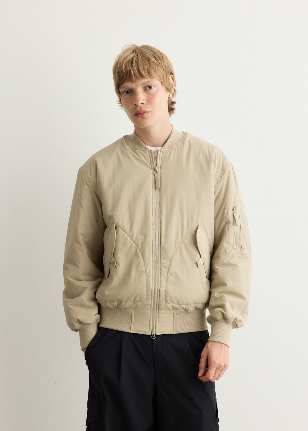 NB Grey Bomber Jacket