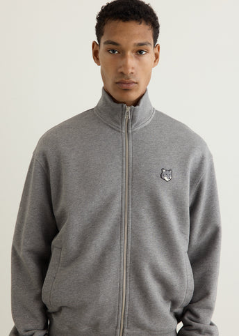 FOXEY NEWYORK カットソー Grey Fox Head Zipped Comfort Sweatshirt