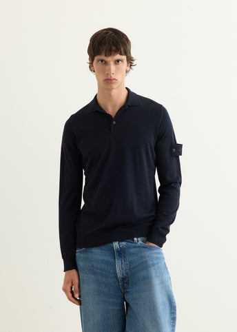 Ghost Light Wool Knit Polo