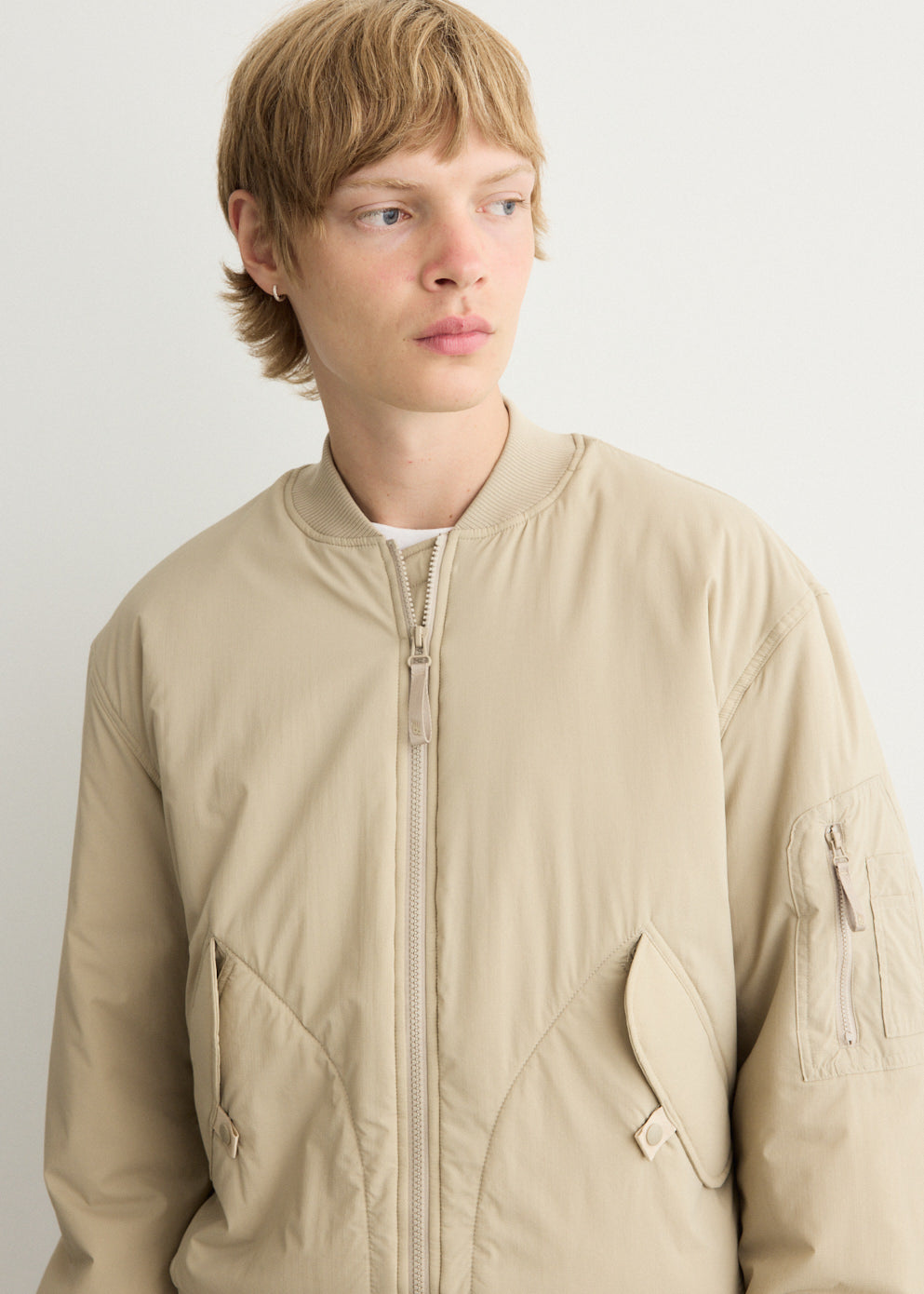 NB Grey Bomber Jacket