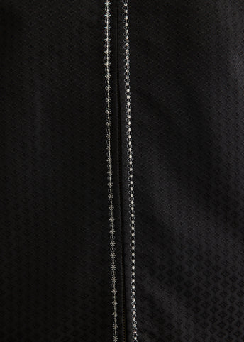 Embroidered Detail Zip-Up Jacket
