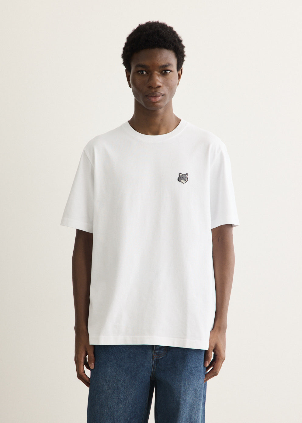 Grey Fox Head Patch Comfort T-Shirt