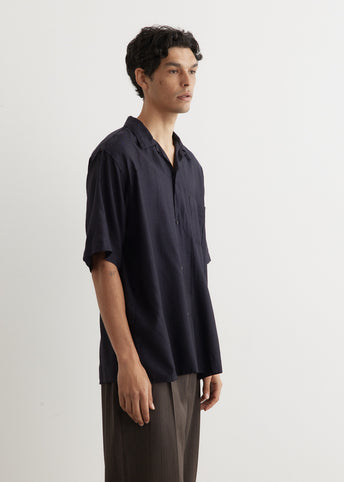 Short Sleeve Open Collar Shirt