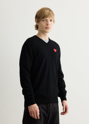 Red Heart V-Neck Sweater