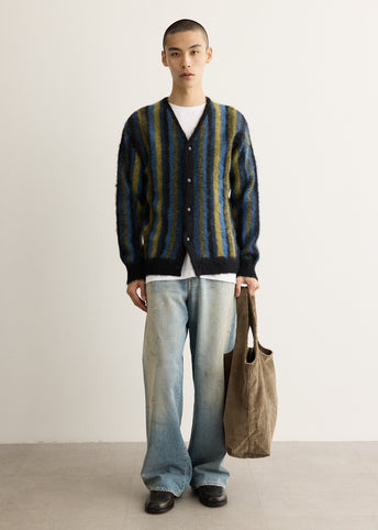 Mohair Cardigan - Stripe
