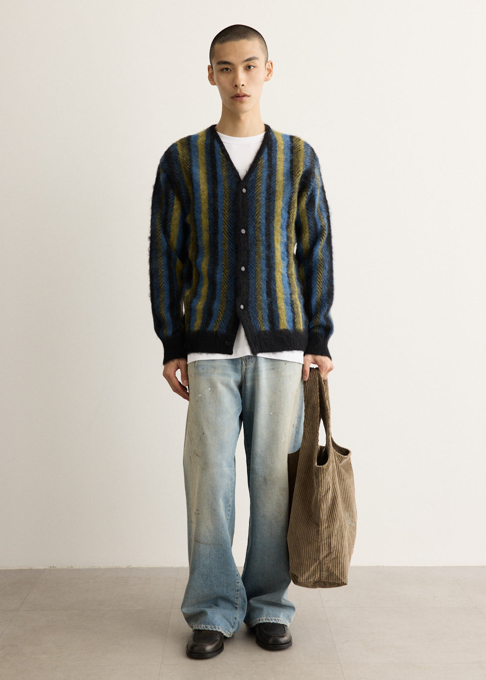 Mohair Cardigan - Stripe