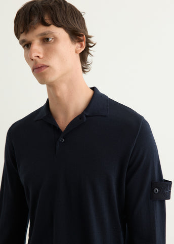 Ghost Light Wool Knit Polo