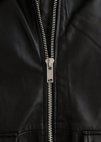 Piston Leather Bomber Jacket