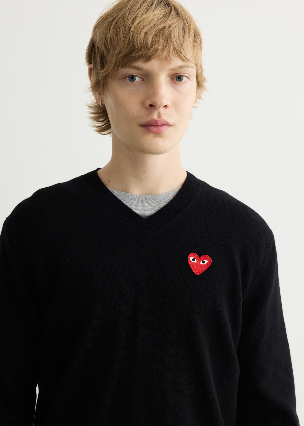 Red Heart V-Neck Sweater