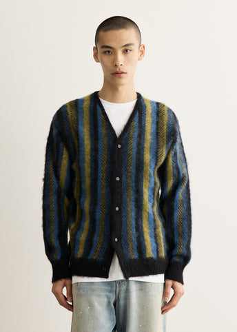 Mohair Cardigan - Stripe