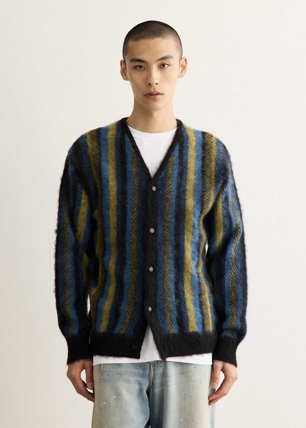 Mohair Cardigan - Stripe