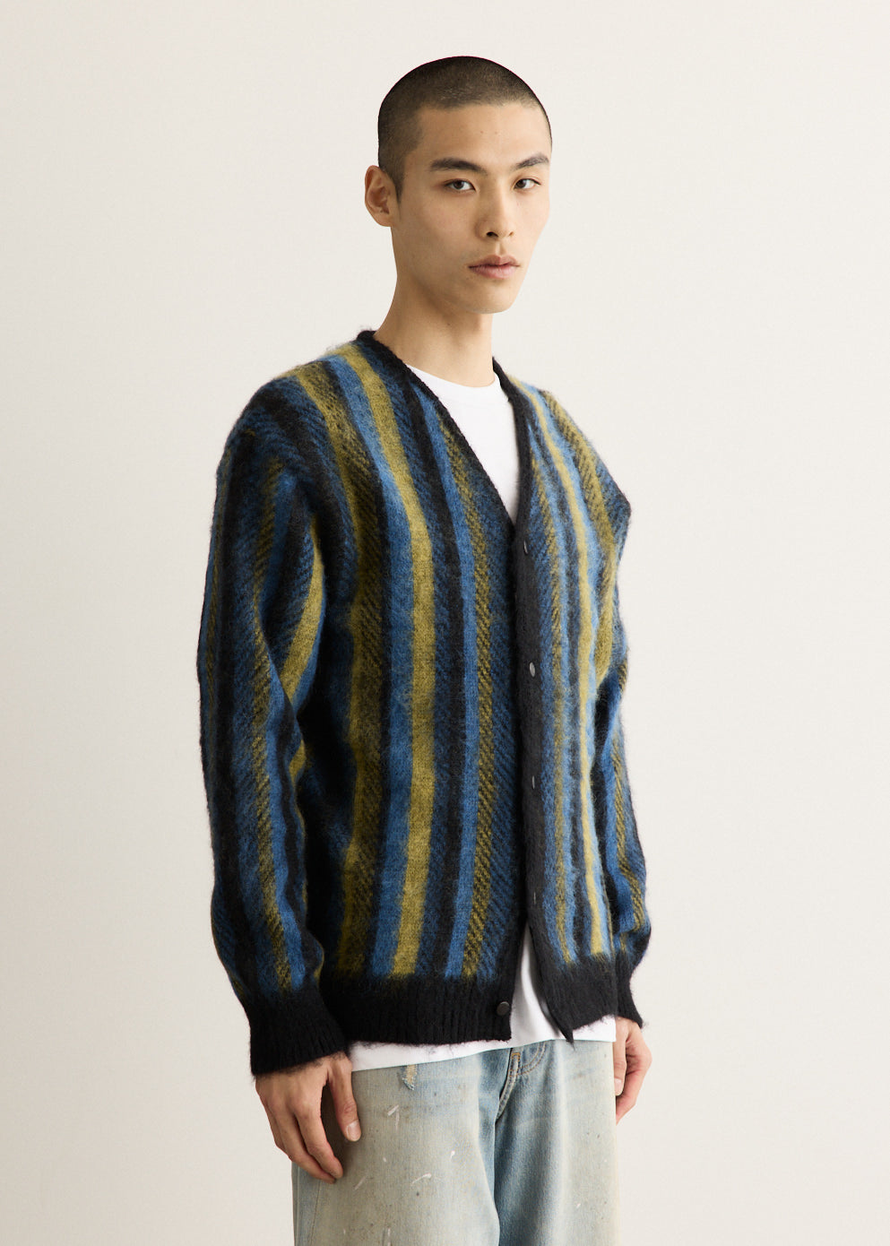Mohair Cardigan - Stripe