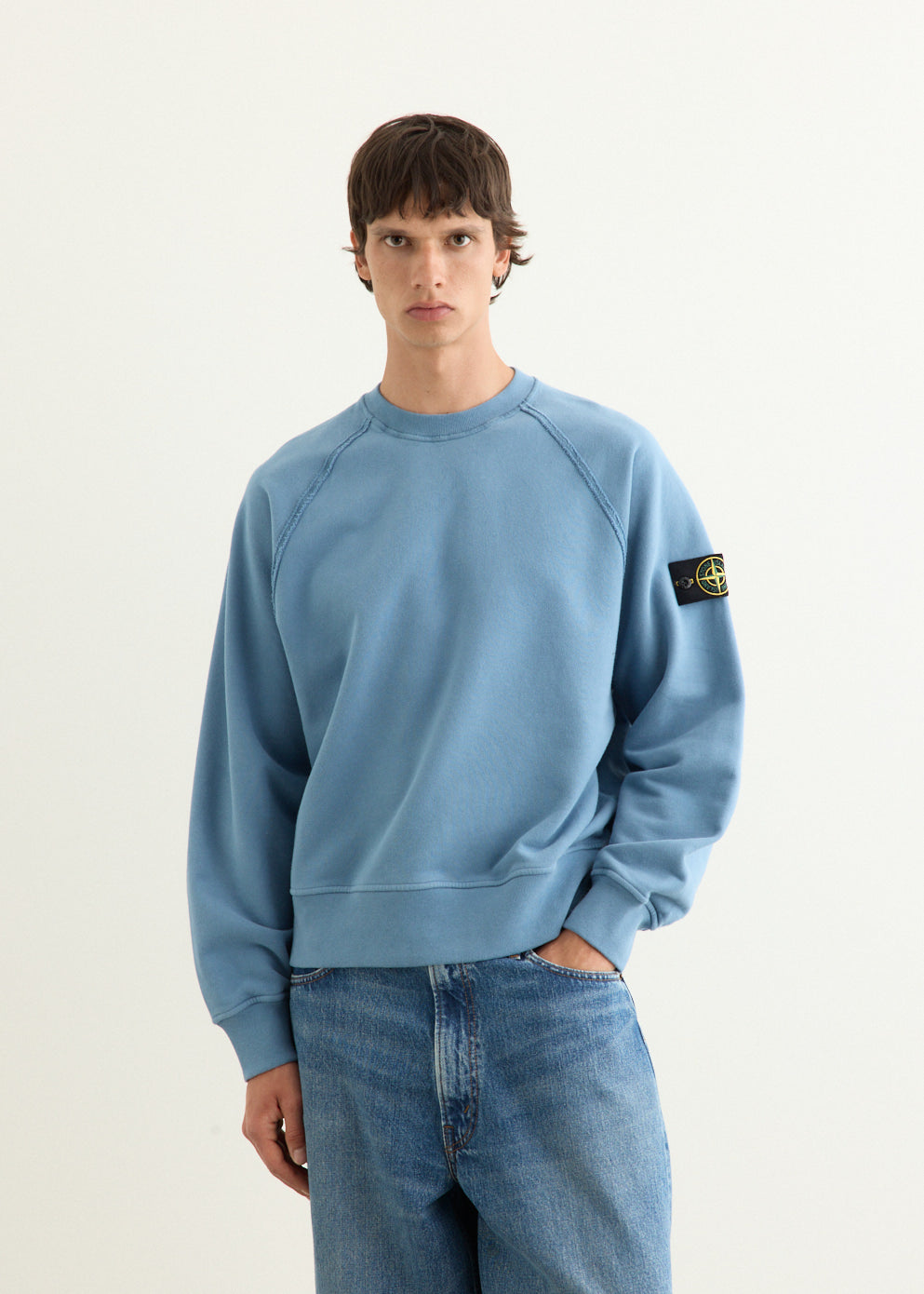 Oversized Organic Cotton Badge Sweatshirt