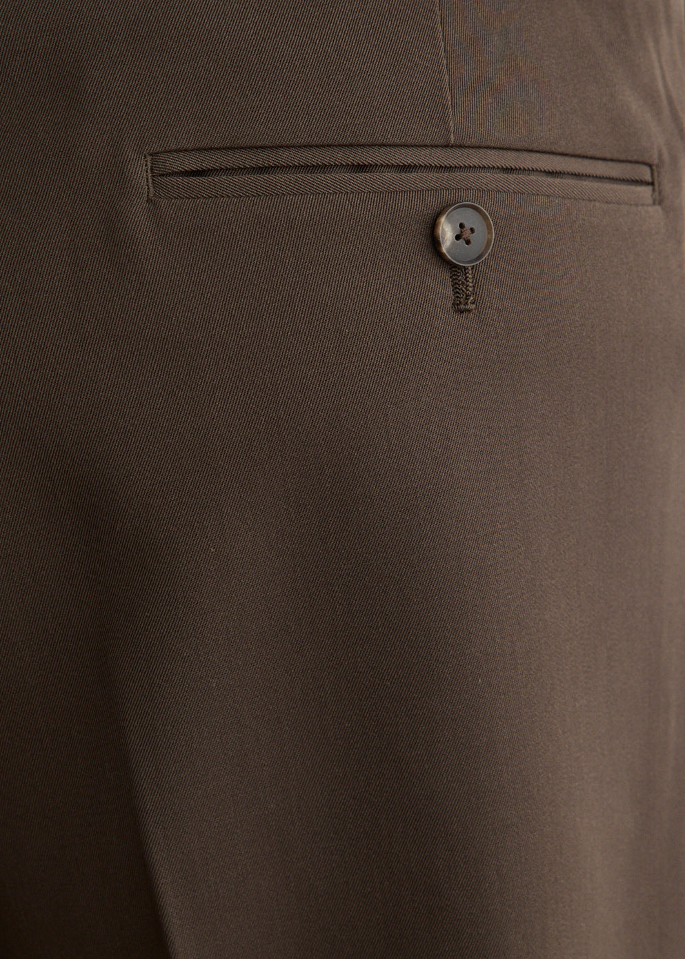 Light Wool Max Gabardine Two-Tuck Slacks