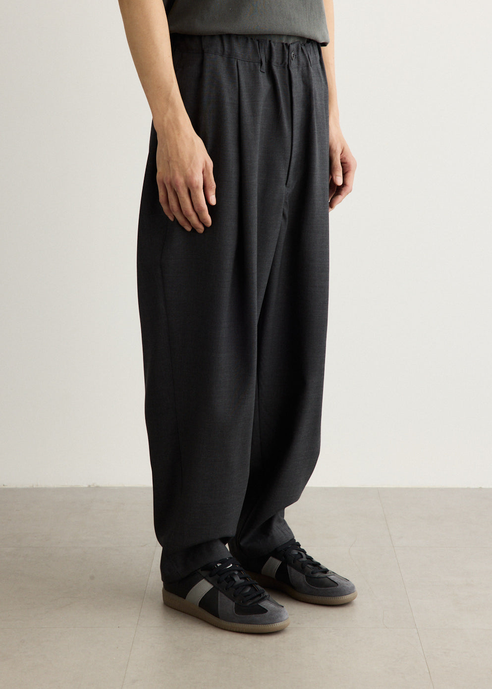 wide wool Summer 新品 pants　48 Pants Wide Wool Summer パンツ