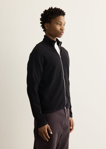 Teno Cotton Hemp Military Rib Zip Cardigan