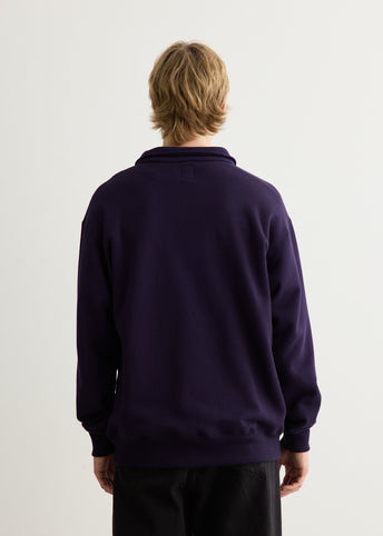 Emb. Half Zipped Sweatshirt