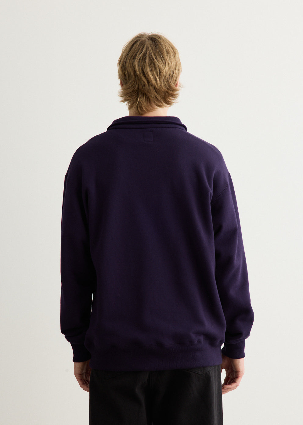 Emb. Half Zipped Sweatshirt
