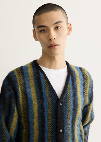 Mohair Cardigan - Stripe