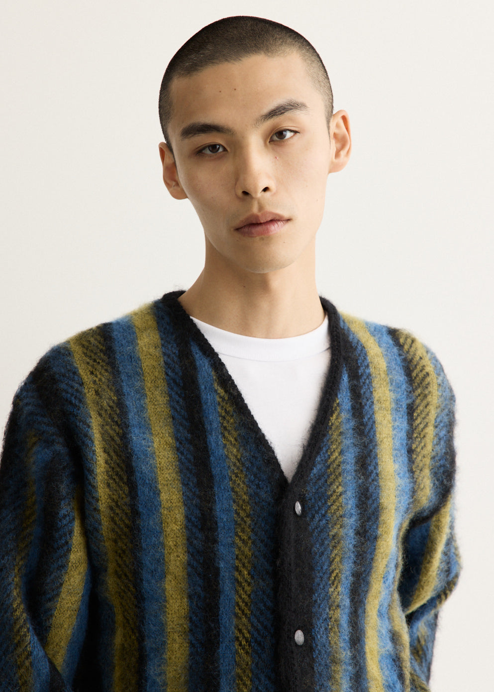 Mohair Cardigan - Stripe