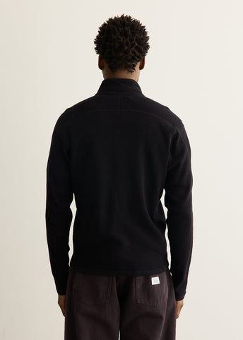 Teno Cotton Hemp Military Rib Zip Cardigan