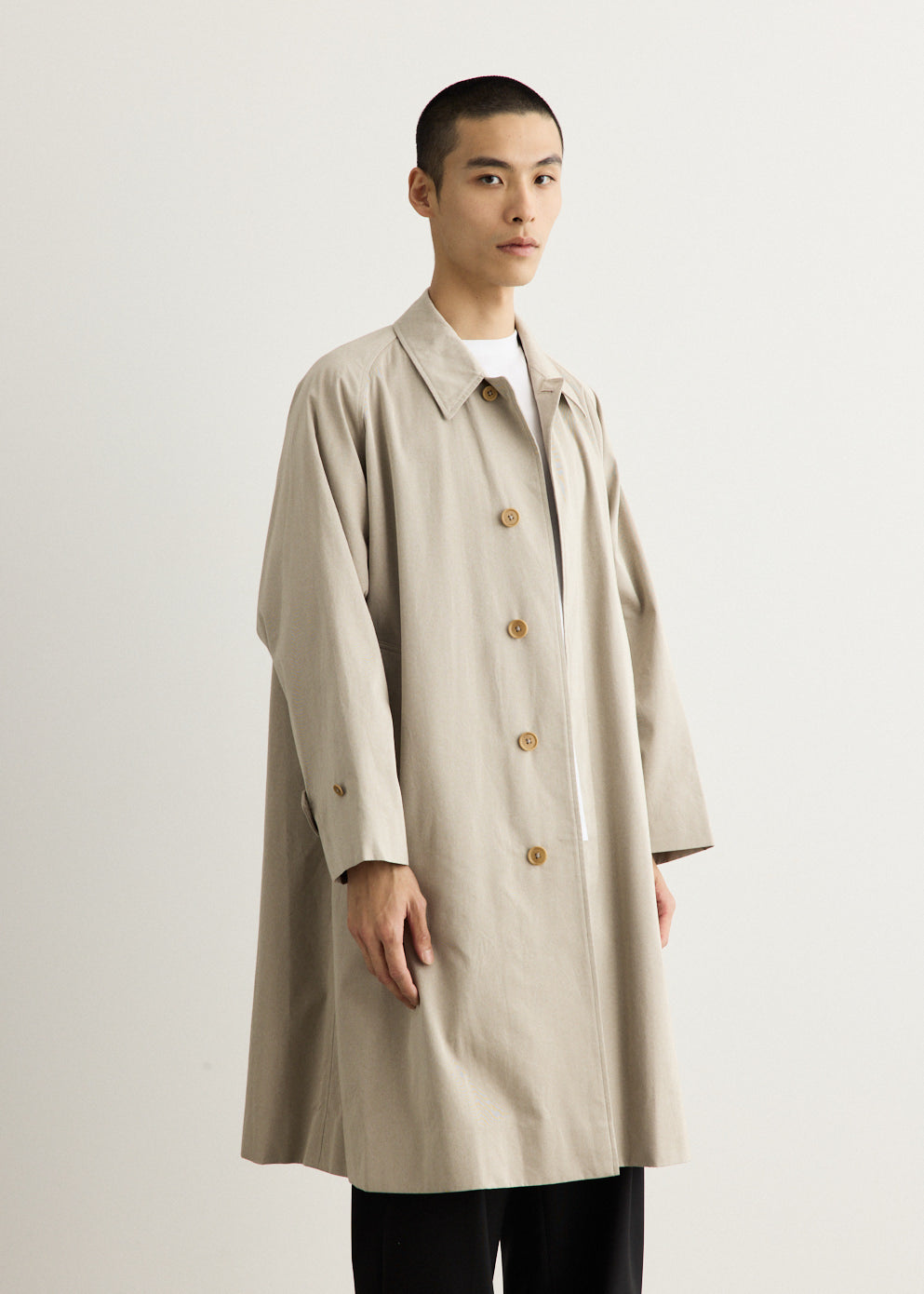 Cotton Covert Gabardine Walker Coat