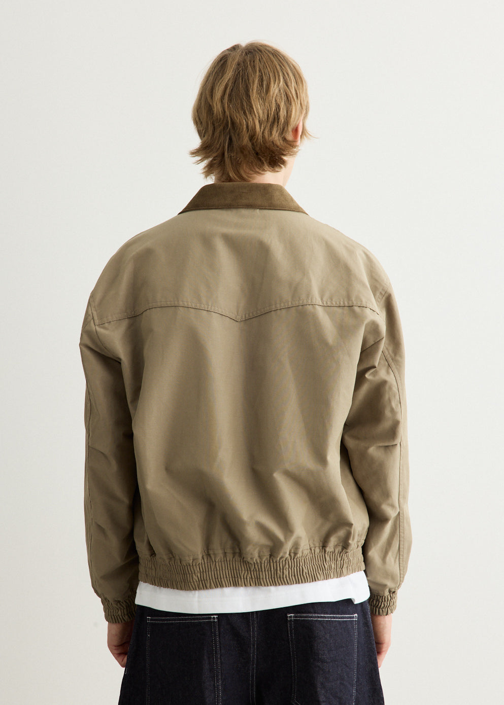 Polyester Ramie Weather Zip Jacket