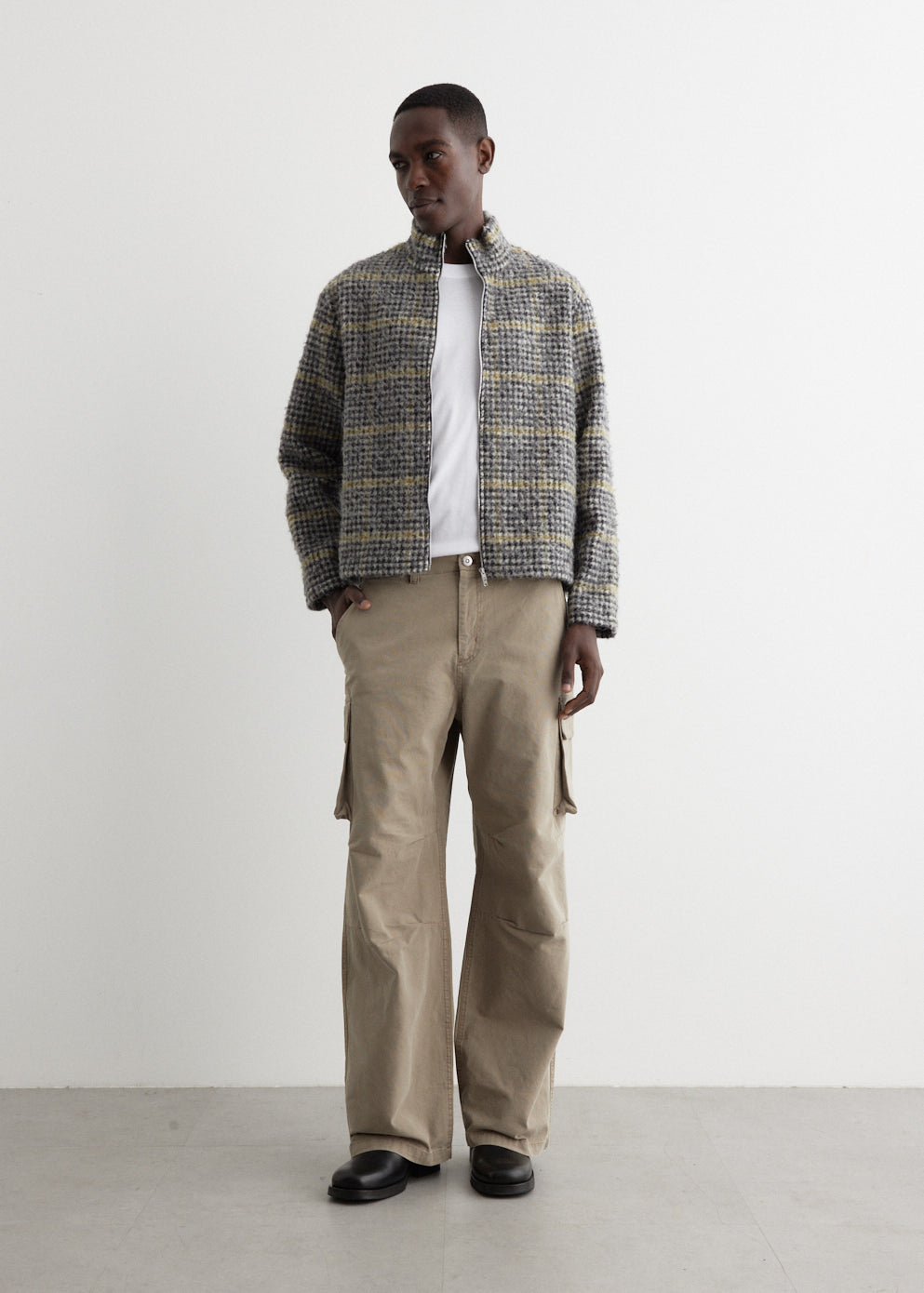 Shrunken Full-Zip Polo