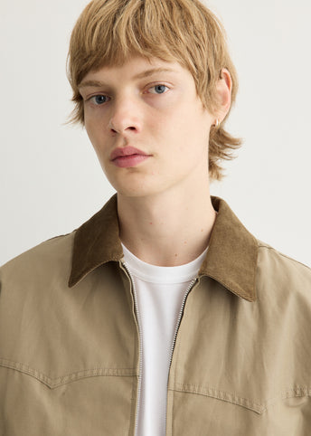 Polyester Ramie Weather Zip Jacket