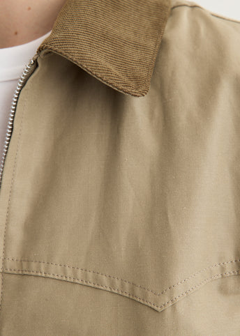 Polyester Ramie Weather Zip Jacket