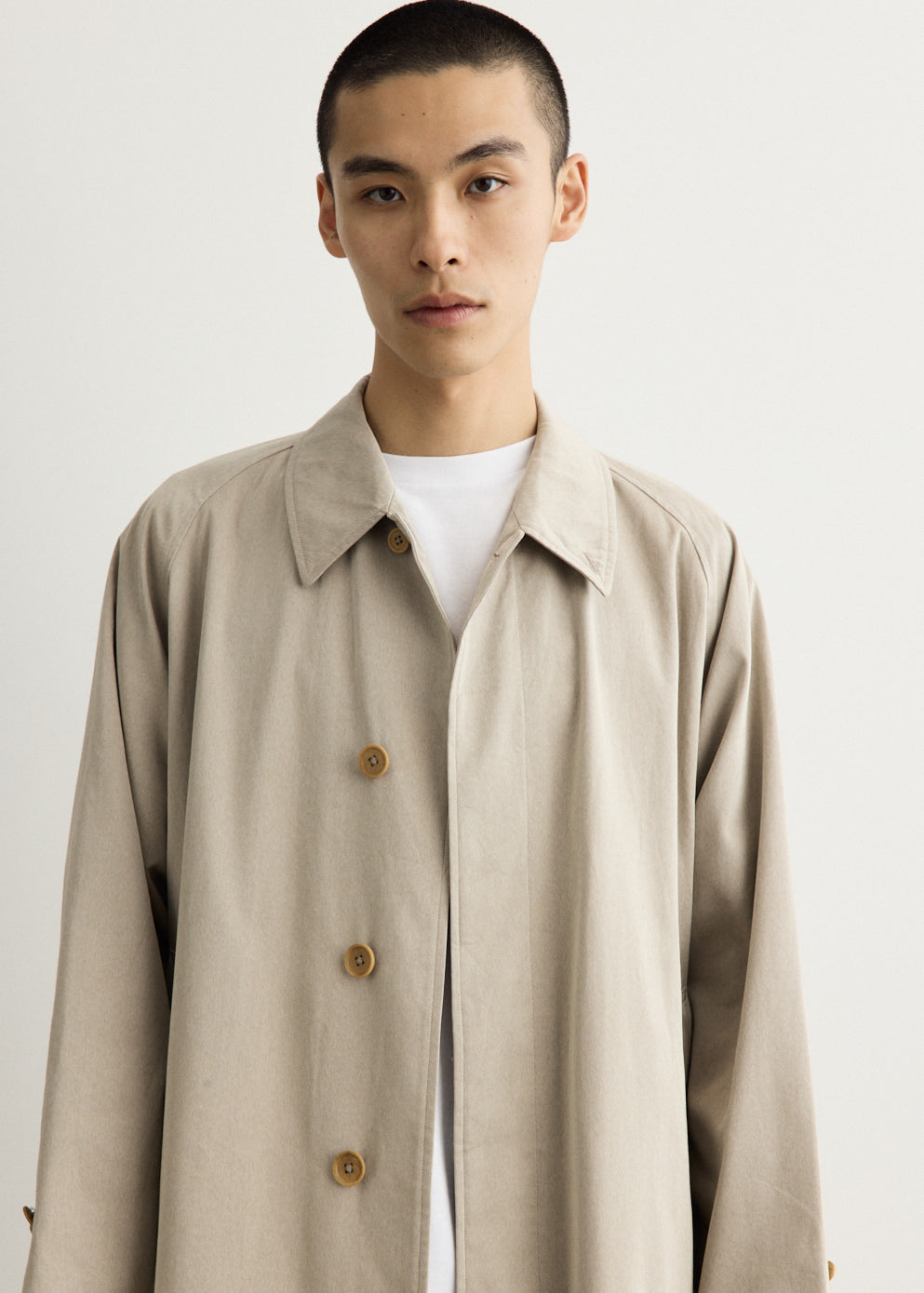 Cotton Covert Gabardine Walker Coat