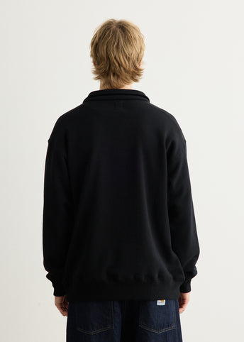 Emb. Half Zipped Sweatshirt
