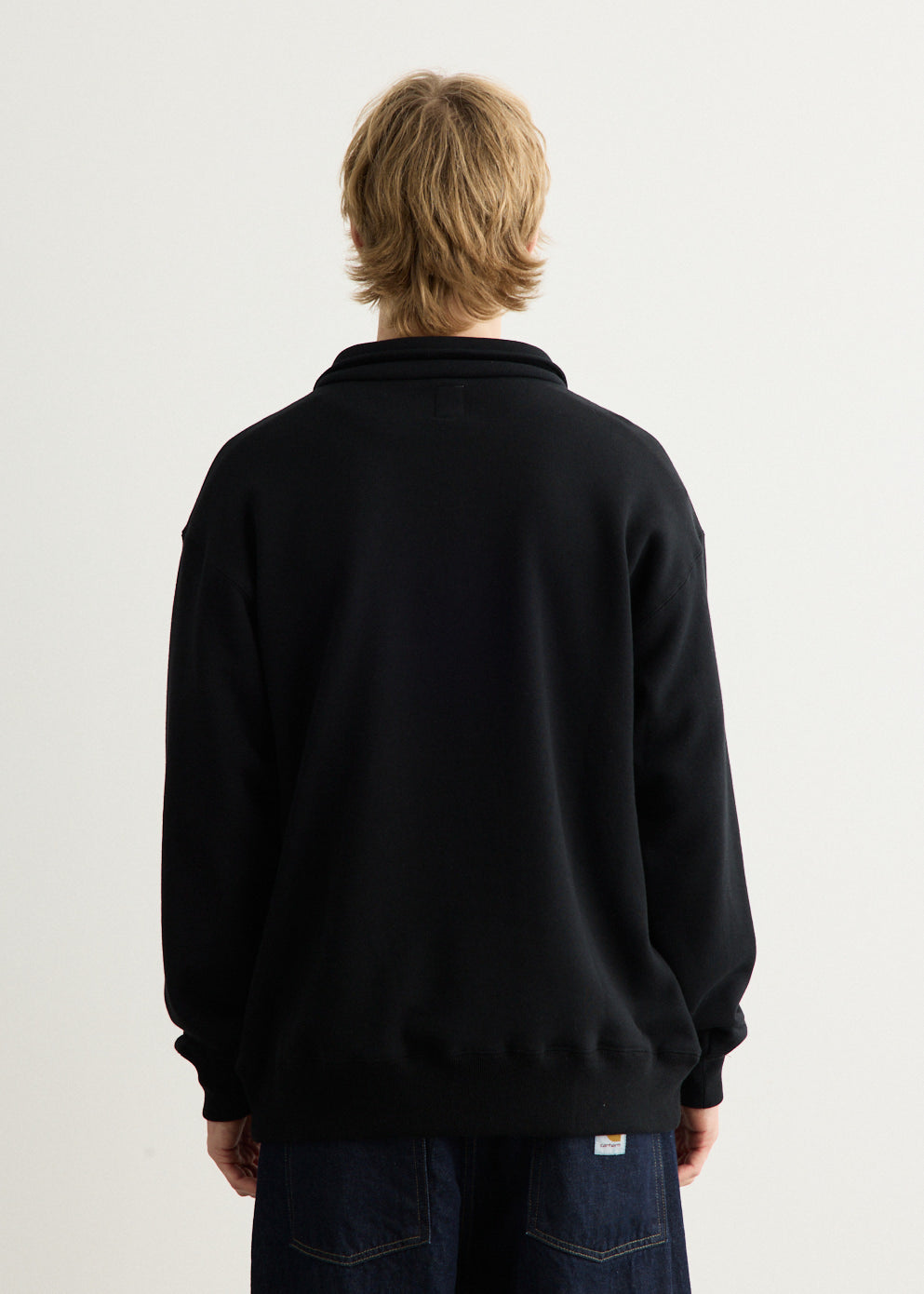 Emb. Half Zipped Sweatshirt