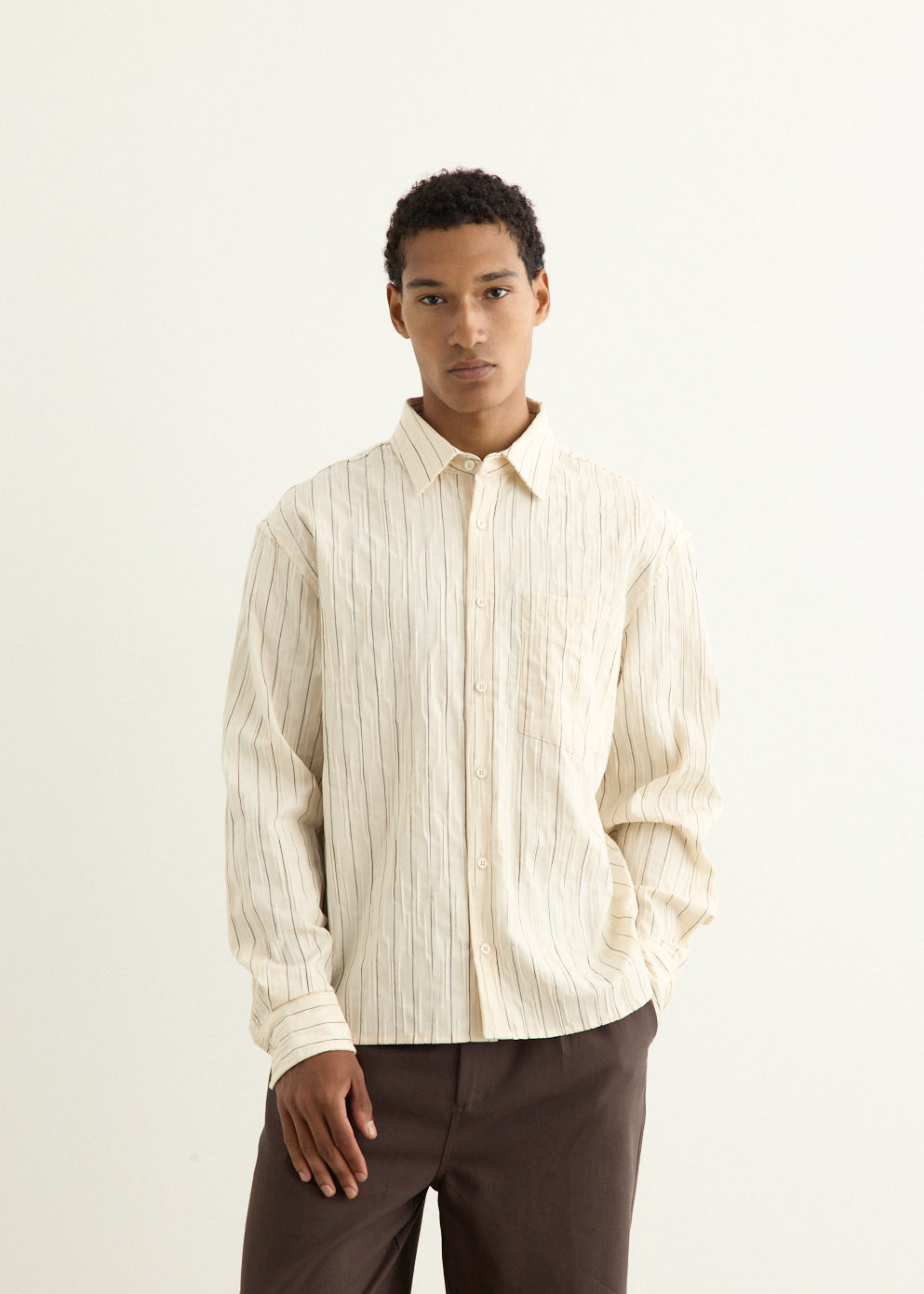 Ryder Distressed Stripe Shirt