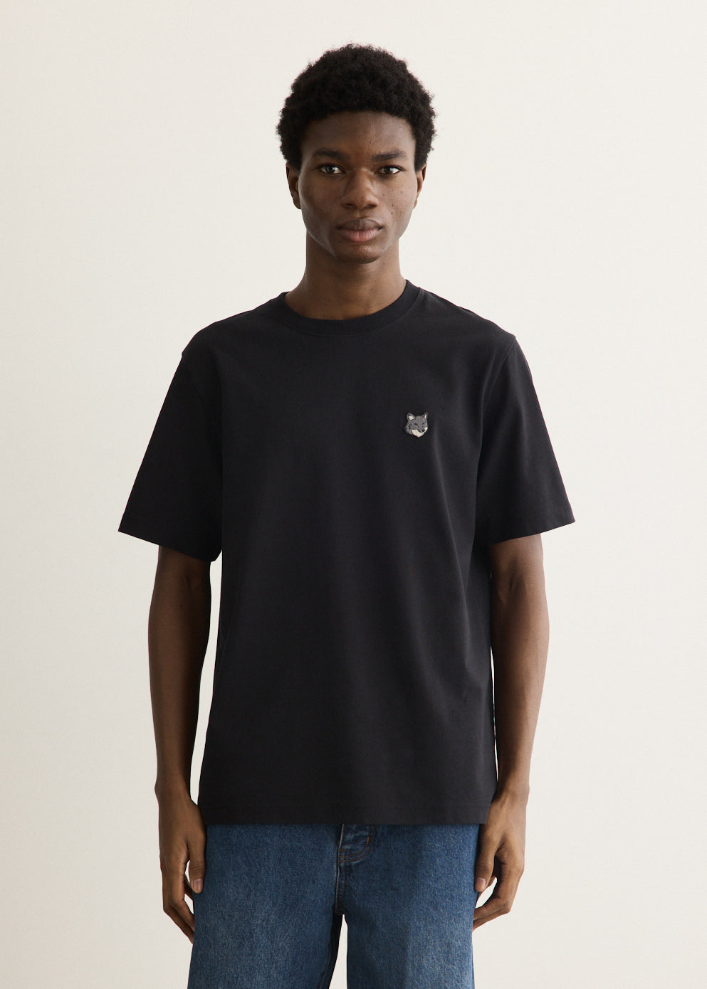 Grey Fox Head Patch Comfort T-Shirt