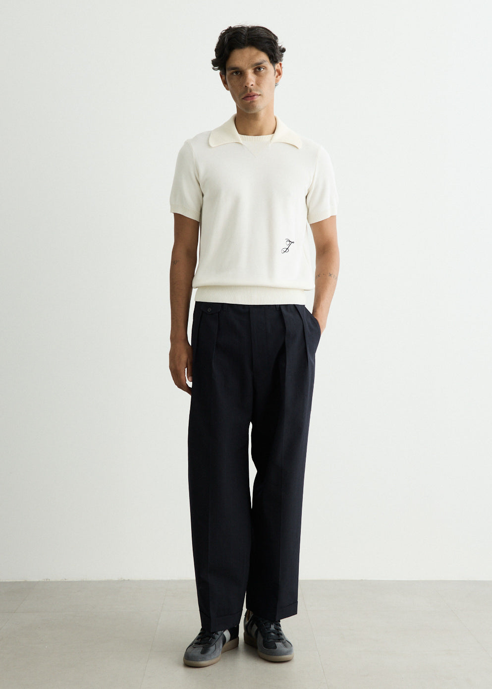 2 Pleats Relax Extreme Density Weather Cloth Pants