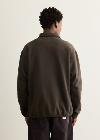 Hjartdal Brushed Diagonal Cotton Fleece Polo