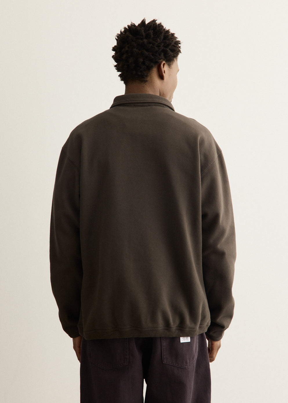 Hjartdal Brushed Diagonal Cotton Fleece Polo